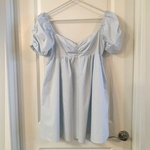 O.P. T mini dress light blue L. NEW
